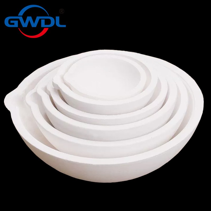 HIGH PURITY QUARTZ GOLD MELTING BOWL