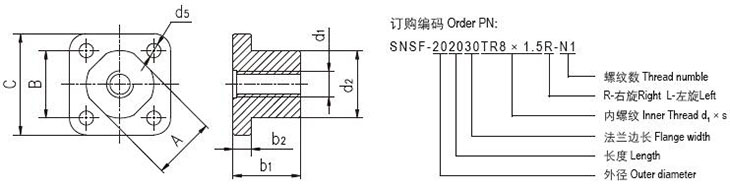 SNSF法蘭螺母 SNSF法蘭螺母